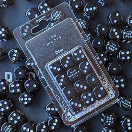 Bad Moon Cafe Dice: Black